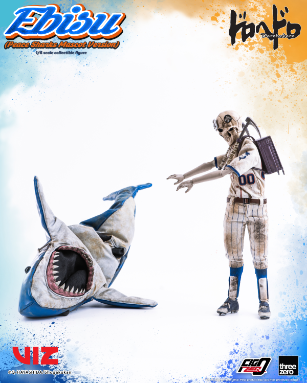 threezero Dorohedoro - FigZero Ebisu (Peace Sharks Mascot Version) | 4895250815391