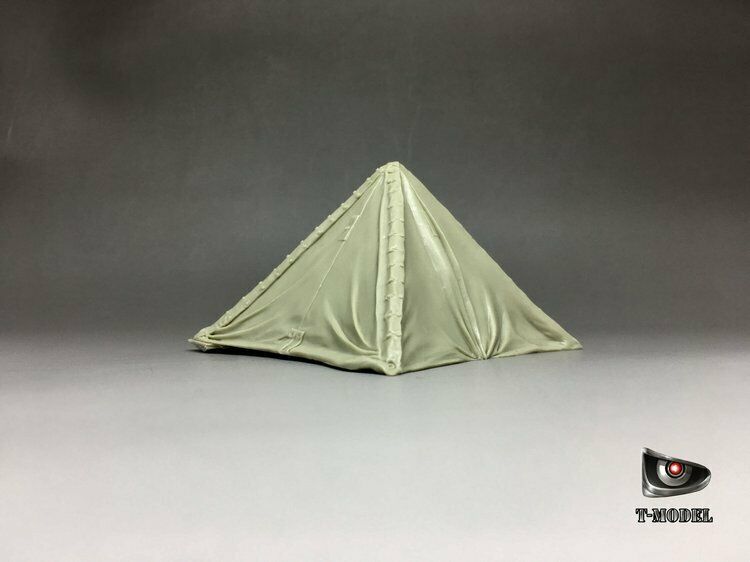 T-Model 1/35 WWII German Zeltbahn M1931 Shelter Quarter & Barrel Canvas Cover Resin Kit