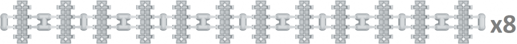 MiniArt T-34 Wafer-Type Workable Track Links Set (1/35) | 4820183310590