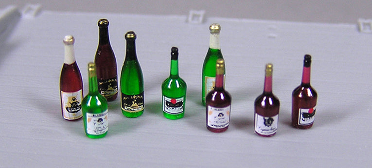 MiniArt Champagne & Cognac Bottles w/Crates (1/35) | 4820183310705