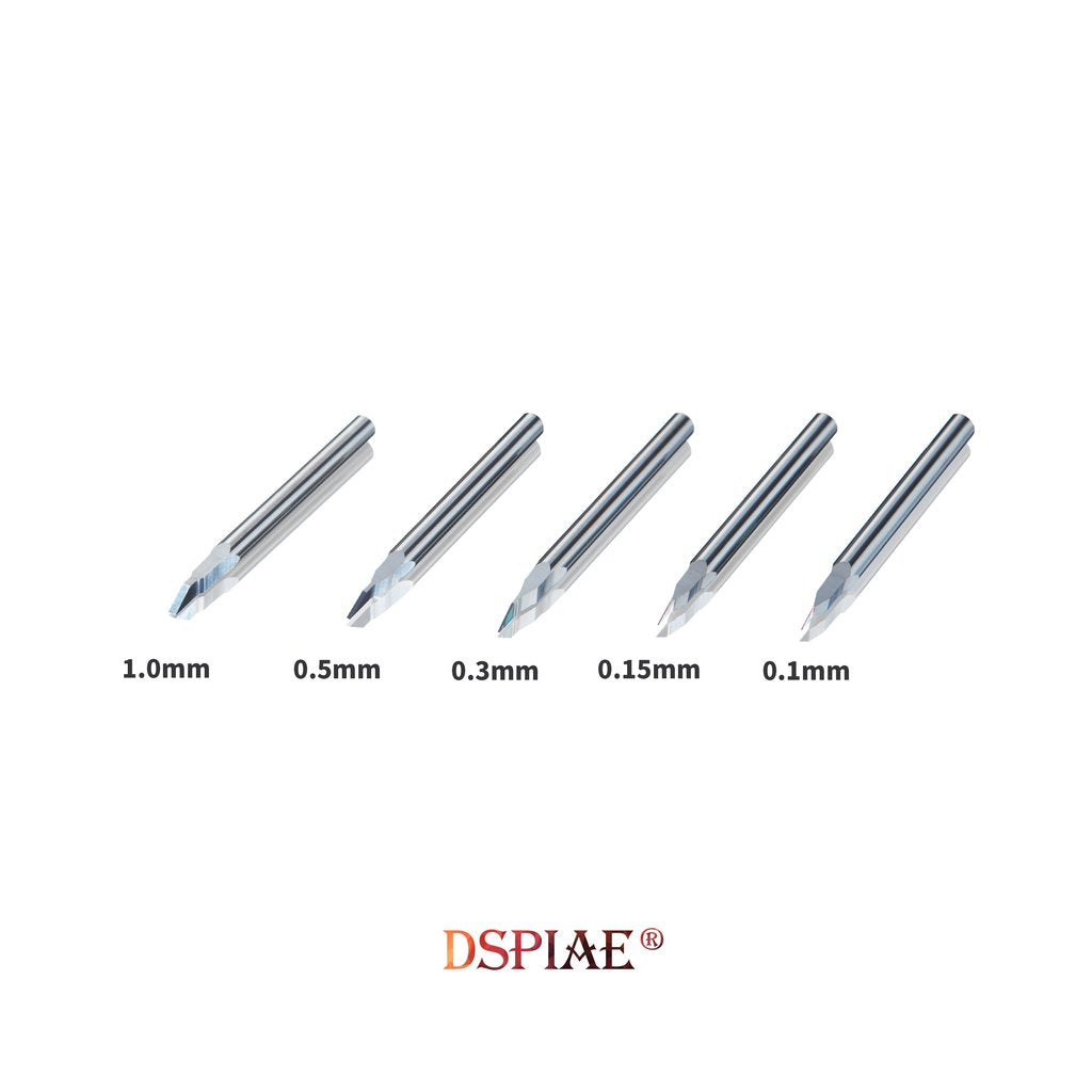 DSPIAE Push Broach Chisel 5-Piece Set (0.1/0.15/0.3/0.5/1.0mm) | 6970845566105