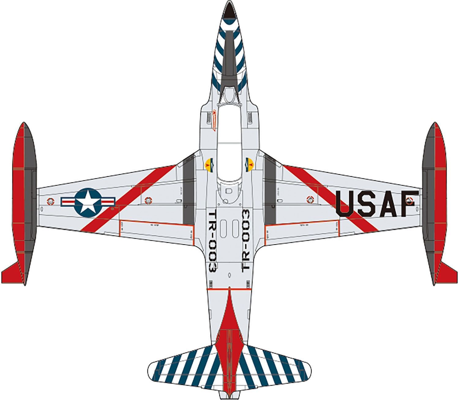 Platz 1/72 USAF Jet Trainer T-33A Shooting Star 'Skyblazers'