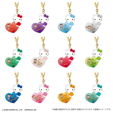 Sanrio Hello Kitty Birthday Puffy Clear Keychain (Box of 60)