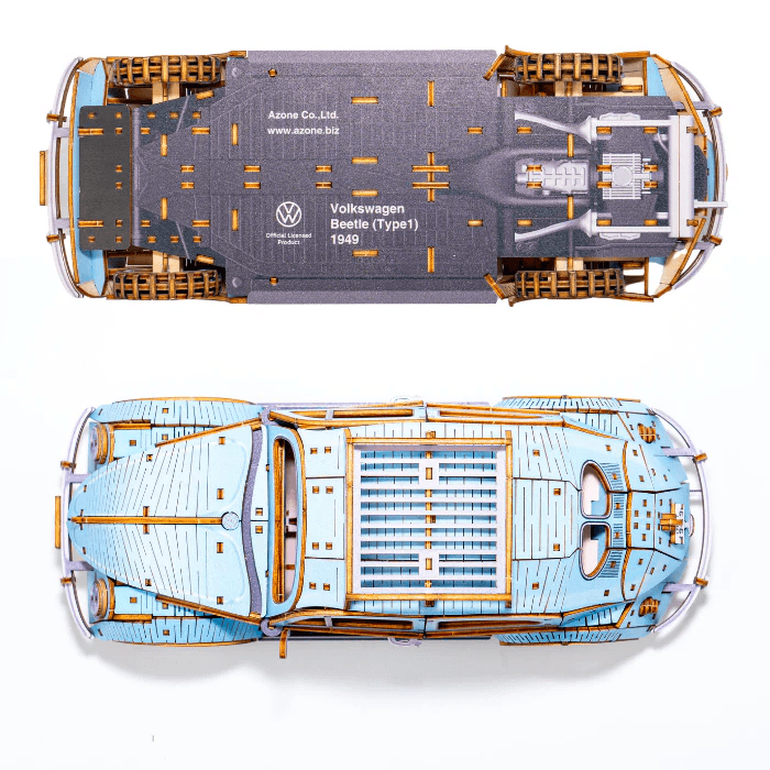 wa-gu-mi Volkswagen Type 1 Beetle BLUE | 4580423525176