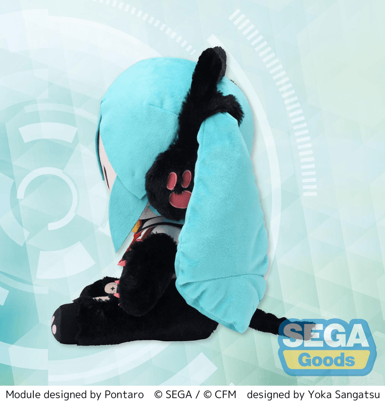 SEGA fuwa petit Hatsune Miku: Project DIVA Arcade Future Tone LL Plush Hatsune Miku - Kitty Cat | 4582733458311