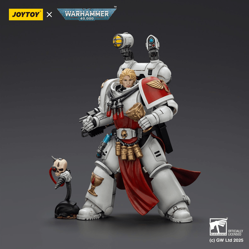JOYTOY Blood Angels Sanguinary Priest with Heavy bolt pistol, chainsword and narthecium