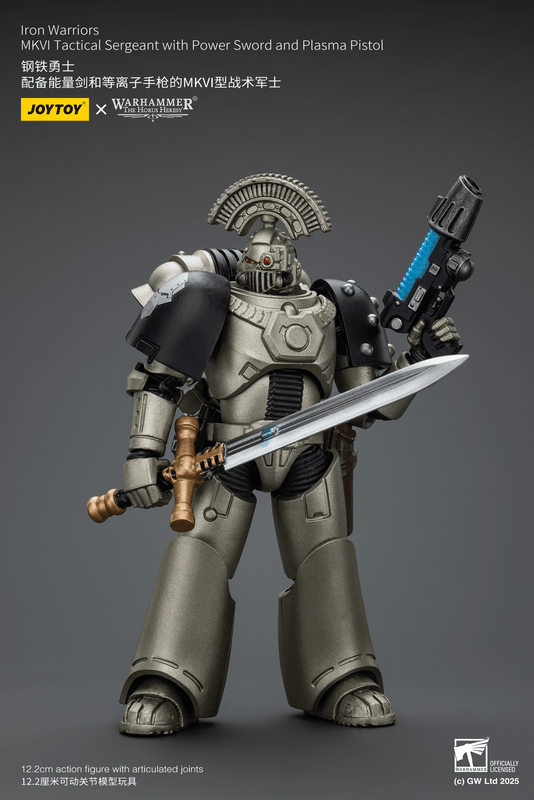 JOYTOY Iron Warriors MKVI Tactical Sergeant with Power Sword and Plasma Pistol