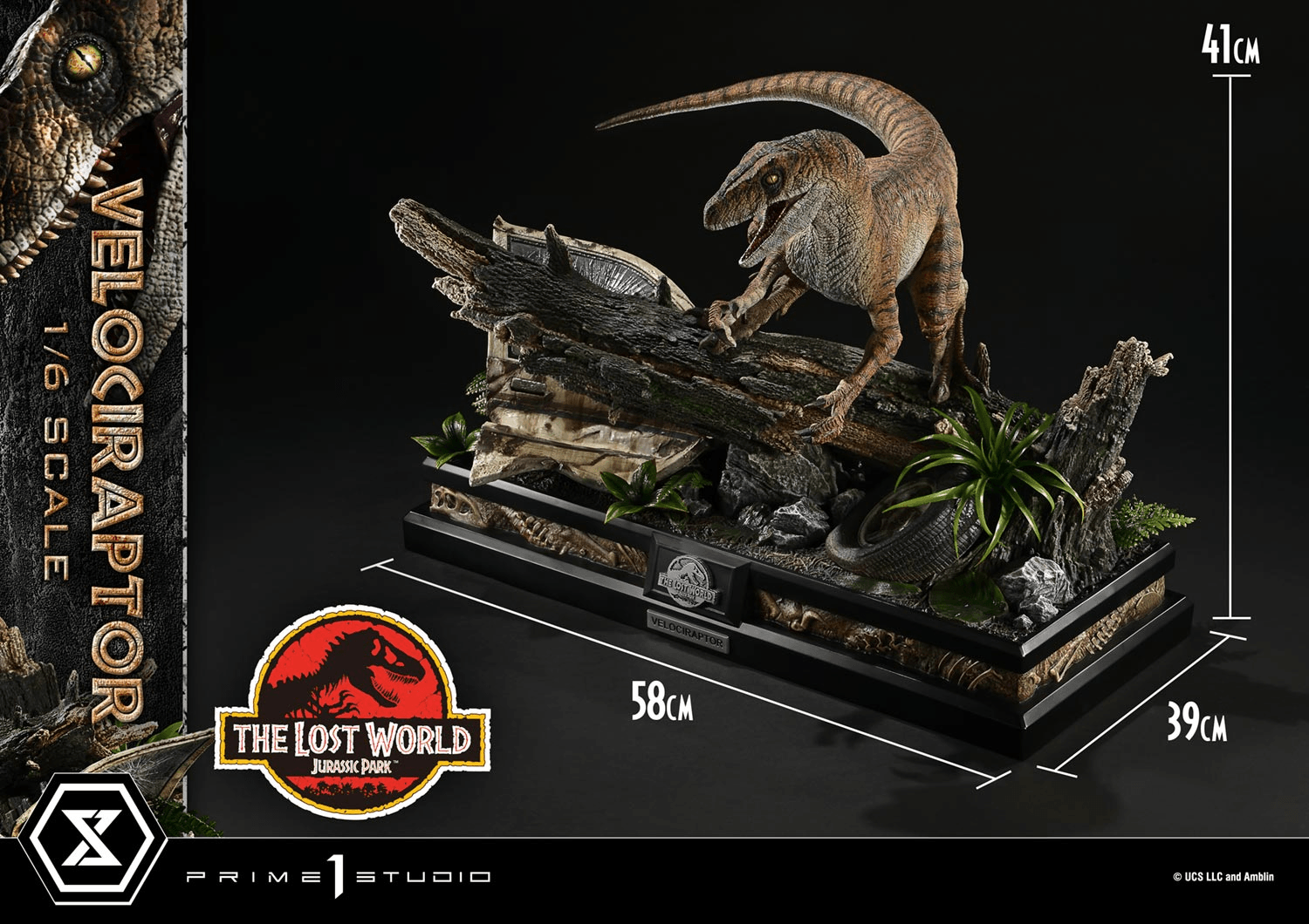 Legacy Museum Collection The Lost World: Jurassic Park (Film) Velociraptor Bonus Version 1/6 Scale | 4582647122698