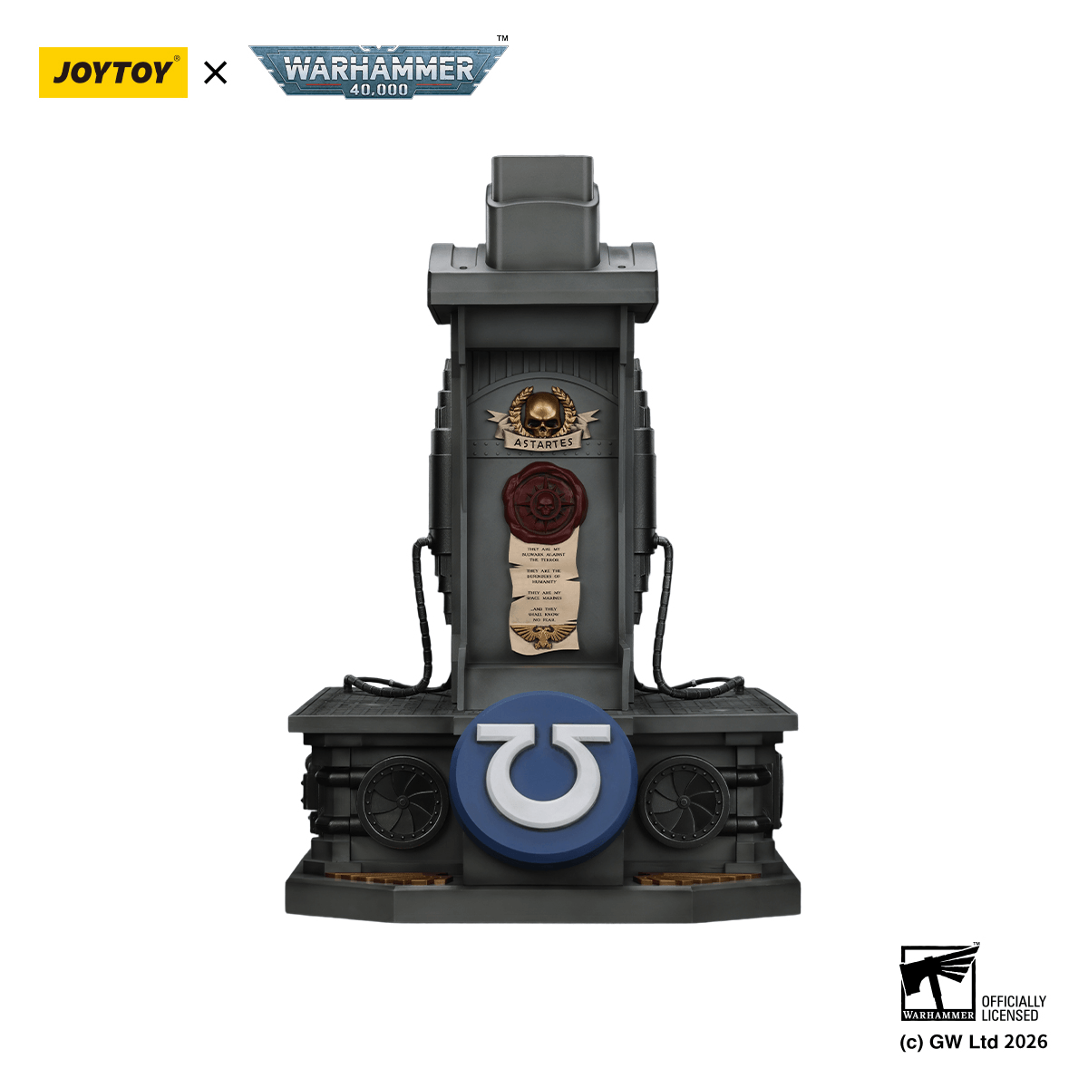 Ultramarines Captain MkX Helmet & Display Stand | 6927054403745
