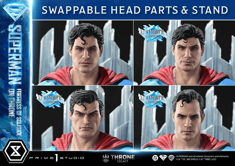 Prime 1 Studio Throne Legacy Superman (Comics) Superman Fortress of Solitude on Throne (Design by Gabriele Dell'Otto) Ultimate Bonus Version | 4582647122162