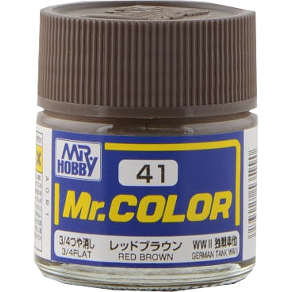 Mr Hobby Mr. Color 41 - Red Brown (Flat/Tank) | 4973028716399