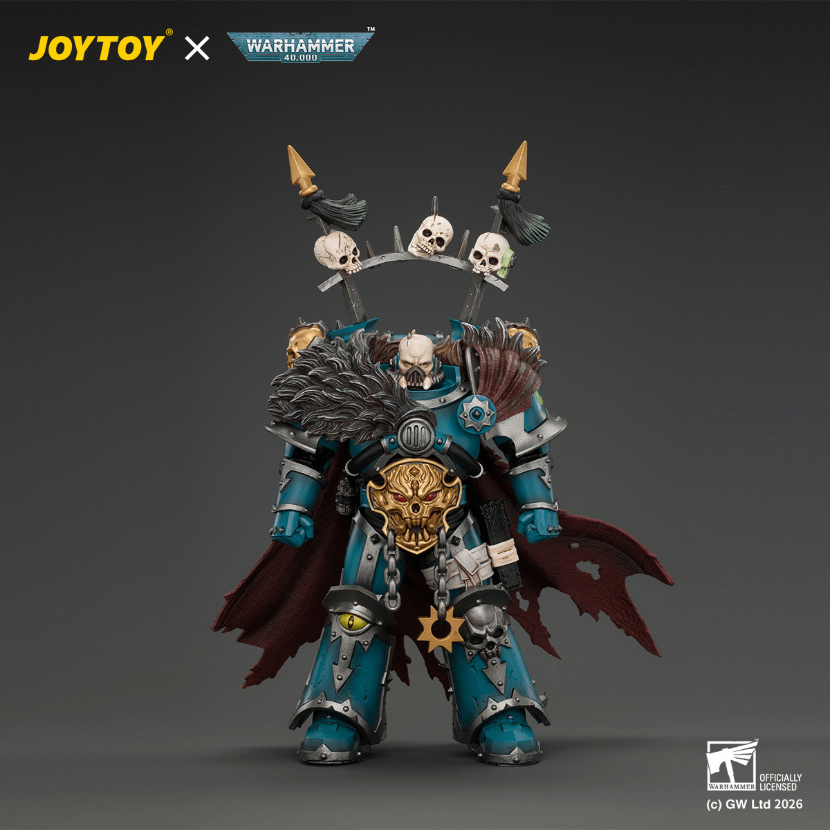 Alpha Legion Chaos Lord with Plasma Pistol and Accursed Weapon