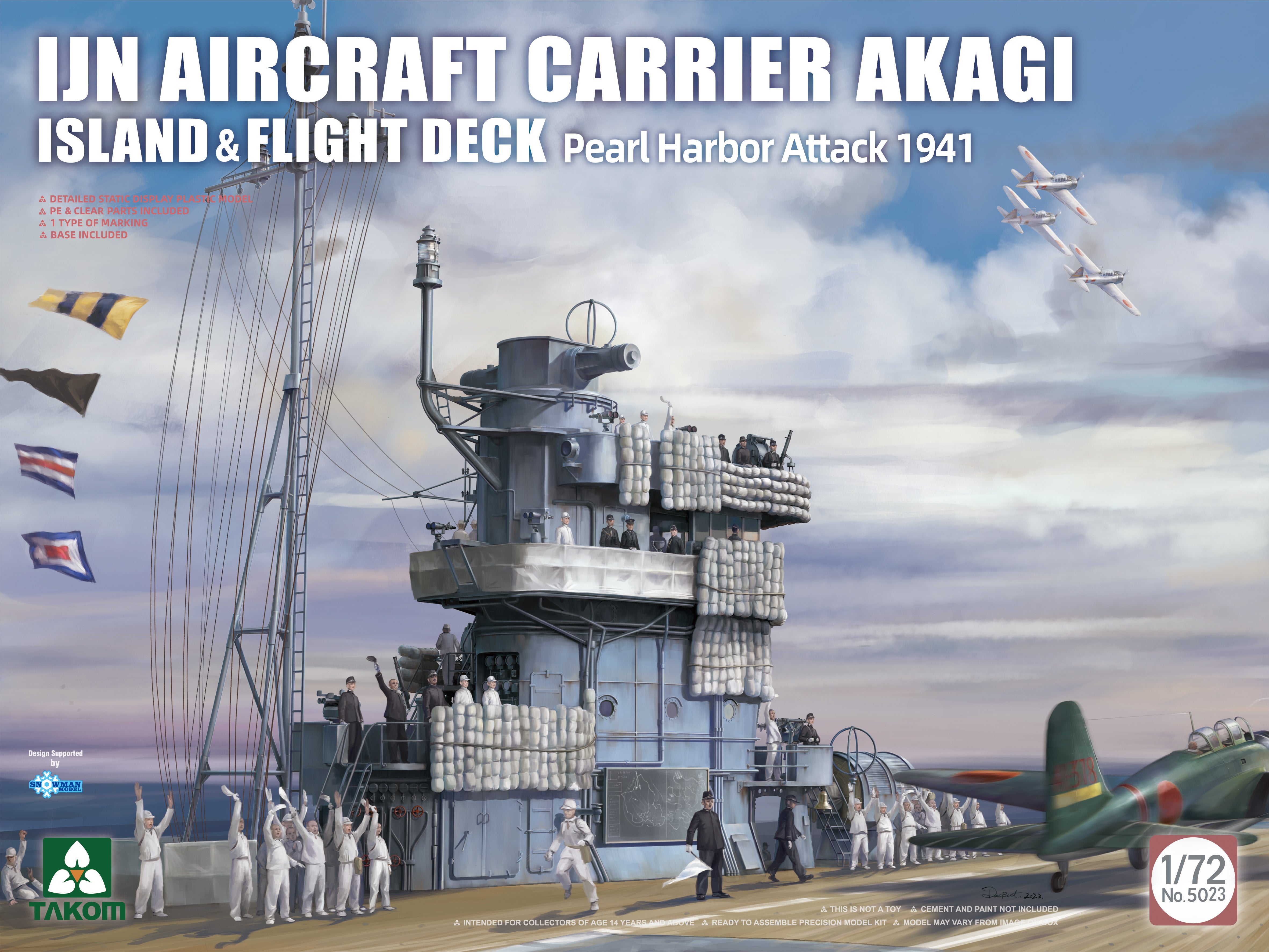 Takom 1/72 IJN Aircraft Carrier Akagi Island & Flight Deck Pearl Harbor Attack 19 | 4897051422877