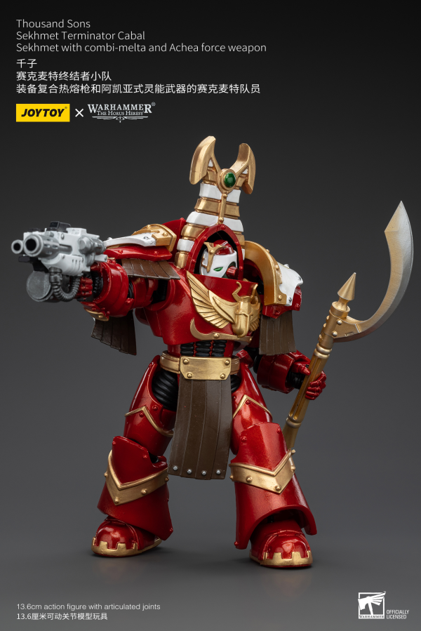 Joy Toy Thousand Sons Sekhmet Terminator Cabal Sekhmet With Combi-Melta And Achea Force Weapon | 6973130378605