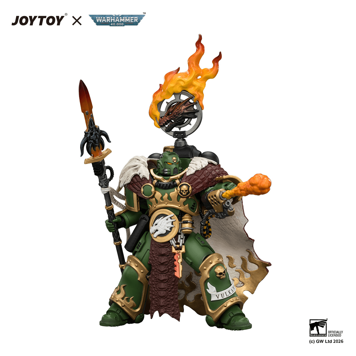 Salamanders Vulkan He'stan, the Forgefather with the Spear of Vulkan and the Gauntlet of the Forge | 6927054404438