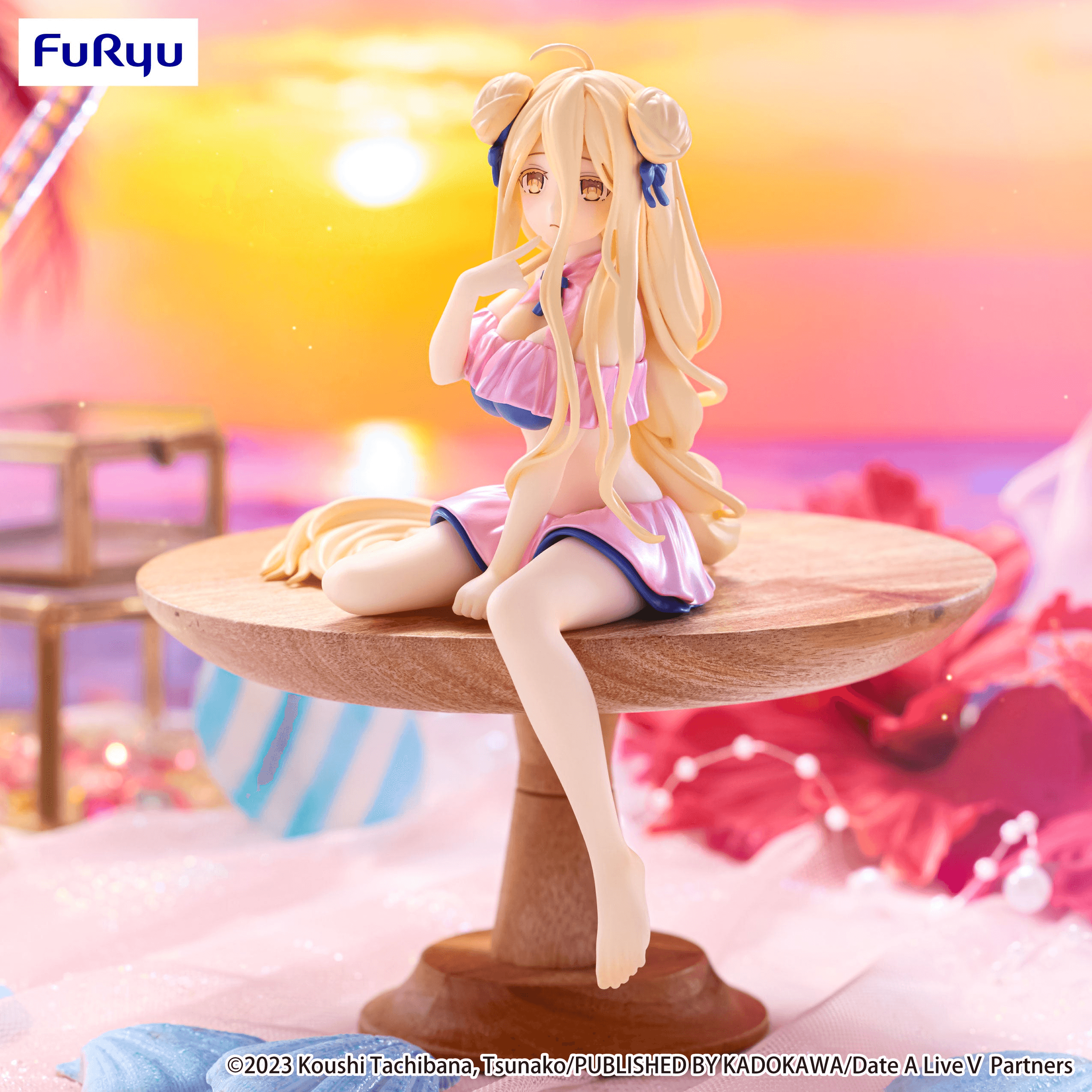 Date A LiveⅤ Noodle Stopper Figure -Mukuro Hoshimiya Swimsuit Pastel Pink Color ver.- | 4571623511687