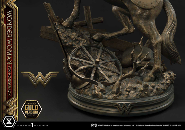 Prime 1 Studio Museum Masterline Wonder Woman (Film) Wonder Woman on HorseBack Gold Version(4562471909313)(4562471909313)