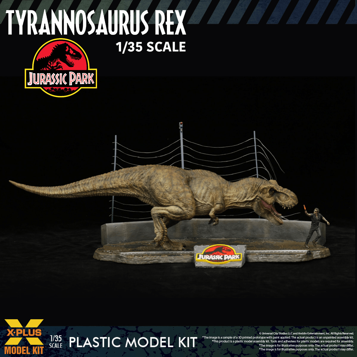 1/35 Scale Plastic Model Kit Jurassic Park Tyrannosaurus rex | 4532149026178