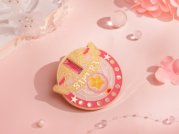 Cardcaptor Sakura 25th Anniversary Metal Badge: Star Wand | 4580590197244