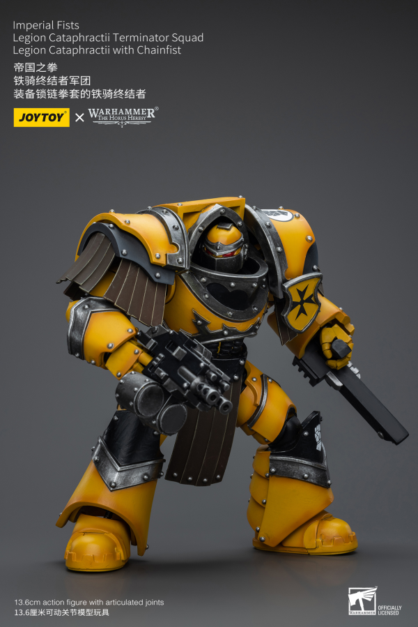 Joy Toy Imperial Fists Legion Cataphractii Terminator Squad Legion Cataphractii with Chainfist | 6973130379398