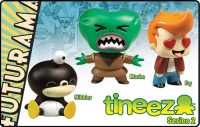 Toynami Futurama Tineez Box Series 2 Set 1 (1 Nibbler, 1 Morbo, 1 Fry) | 816355009175