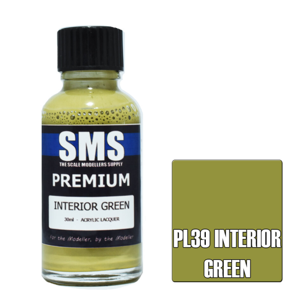 The Scale Modellers Supply (SMS) Premium US INTERIOR GREEN 30ml(707959821204)(707959821204)