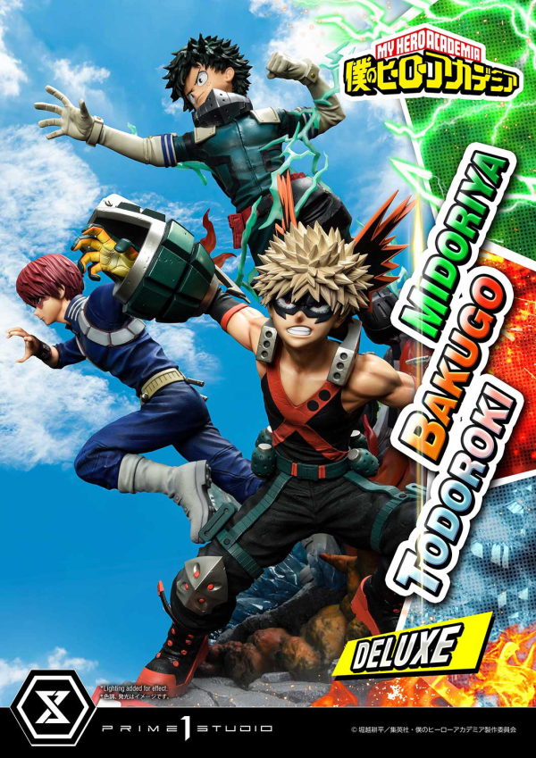 Prime 1 Studio Ultimate Premium Masterline My Hero Academia Midoriya, Bakugo & Todoroki Deluxe Version | 4582535945804