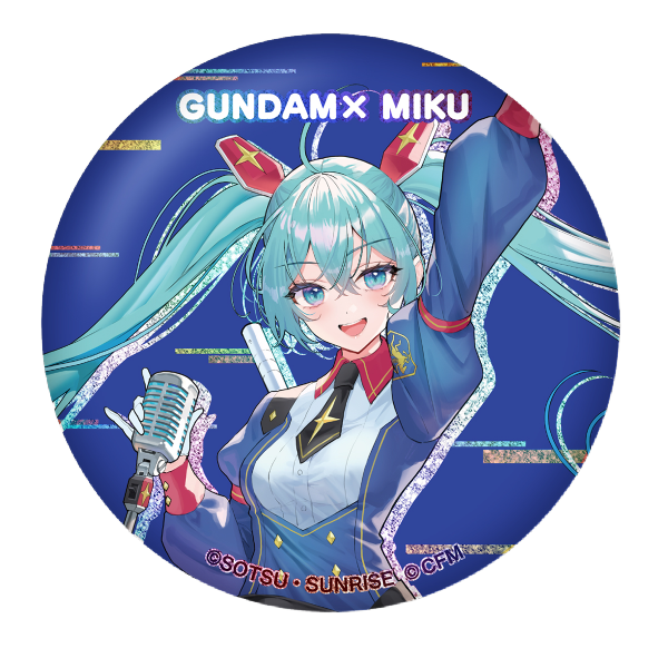 BANDAI Gundam x Miku Memorial Can Badge Set "Gundam", Bandai Shokugan Can Badge | 4570117922343