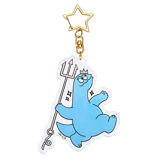 Gal & Dino Glow-in-the-Dark Acrylic Keychain Javelin Throwing | 4580590180536