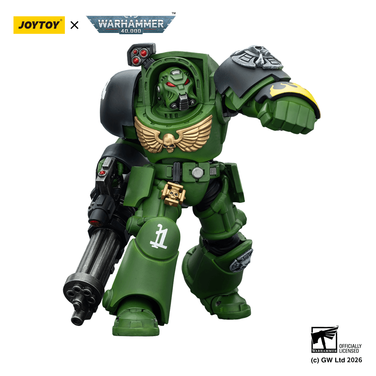 Salamanders Terminator 3 with Power Fist and Assault Cannon | 6927054403233