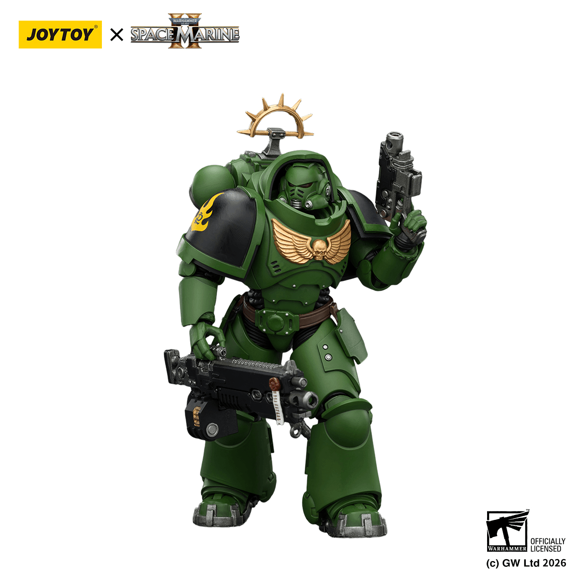 Game Edition Salamanders Heavy Intercessor with Heavy Bolt Rifle and Bolt Pistol | 6927054403677