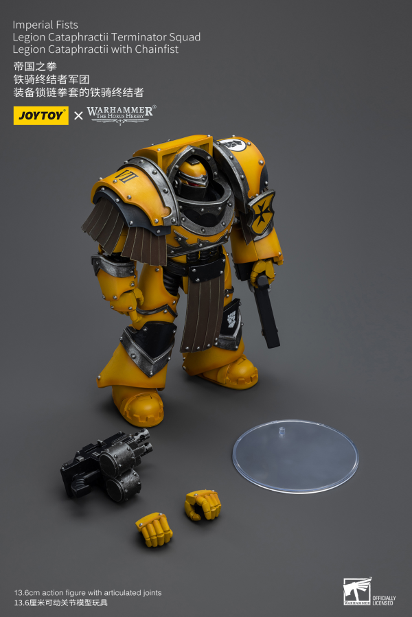 Joy Toy Imperial Fists Legion Cataphractii Terminator Squad Legion Cataphractii with Chainfist | 6973130379398
