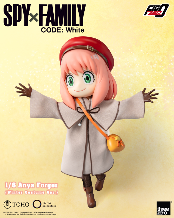 threezero SPY×FAMILY CODE: White - FigZero 1/6 Anya Forger (Winter Costume Ver.) | 4895250811218