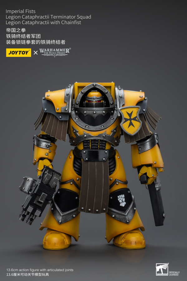 Joy Toy Imperial Fists Legion Cataphractii Terminator Squad Legion Cataphractii with Chainfist | 6973130379398
