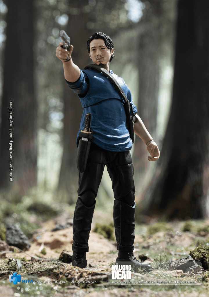 HIYA Exquisite Mini Series 1/18 Scale 4 Inch The Walking Dead Glenn Action Figure | 6957534204593