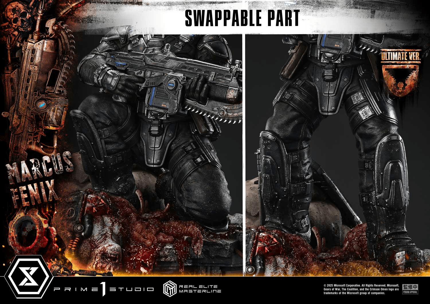 Real Elite Masterline Gears of War: Reloaded Marcus Fenix Ultimate Bonus Version | 4582647123497