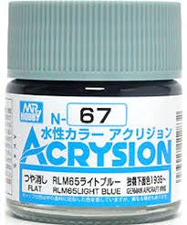 Mr Hobby Acrysion N67 - RLM65 Light Blue (Semi-Gloss/Aircraft) | 4973028112832