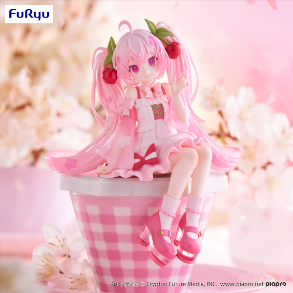 FuRyu Hatsune Miku Noodle Stopper Figure -Sakura Miku 2025- | 4582782366773