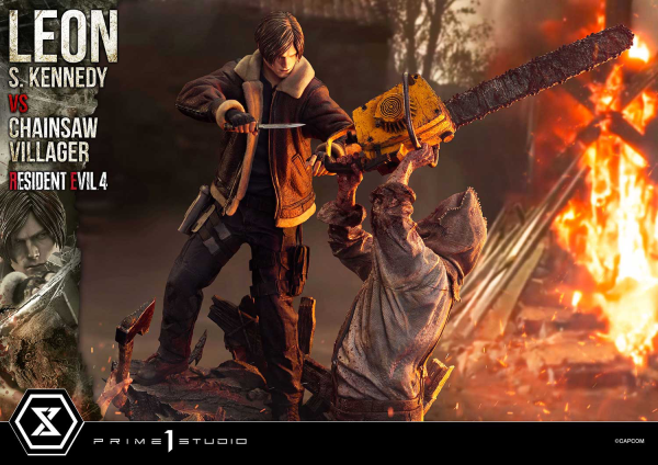 Prime 1 Studio Ultimate Premium Masterline Resident Evil 4 Leon S. Kennedy versus Chainsaw Villager | 4582647120878