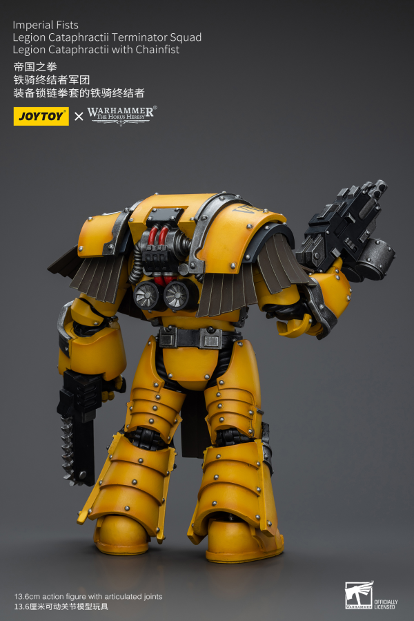 Joy Toy Imperial Fists Legion Cataphractii Terminator Squad Legion Cataphractii with Chainfist | 6973130379398