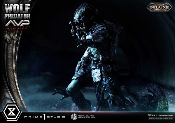 Prime 1 Studio Real Elite Masterline Aliens vs. Predator: Requiem Wolf Predator DX Bonus Version | 4582647121646