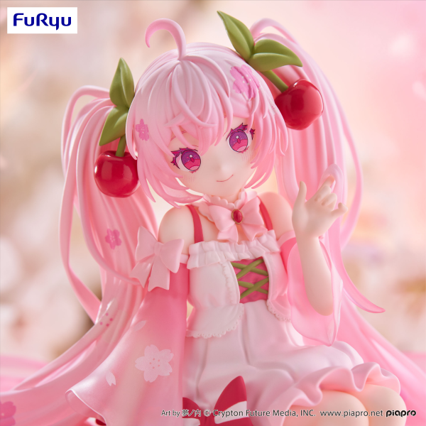 FuRyu Hatsune Miku Noodle Stopper Figure -Sakura Miku 2025- | 4582782366773