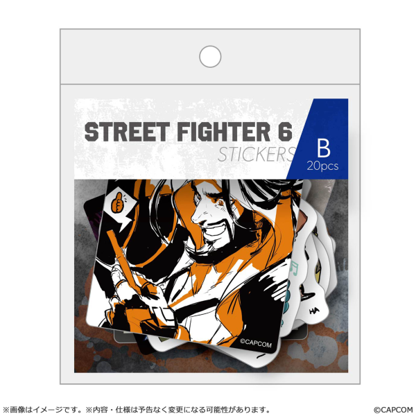 CAPCOM Street Fighter 6 die-cut stickers B set | 4976219134866