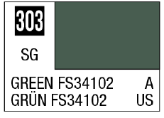 GSI Creos Mr. Color 303 - Green FS34102 (Semi-Gloss/Aircraft)