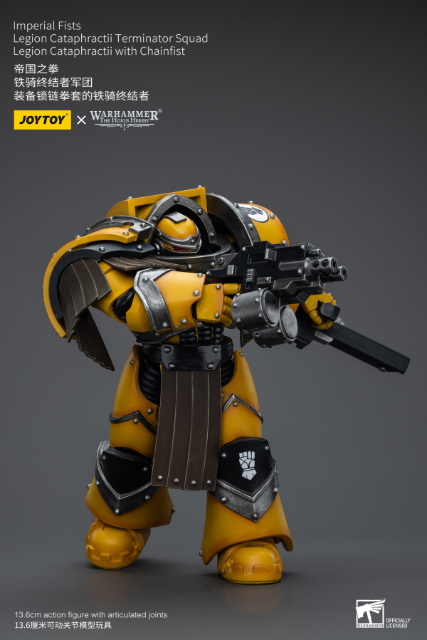 Joy Toy Imperial Fists Legion Cataphractii Terminator Squad Legion Cataphractii with Chainfist | 6973130379398