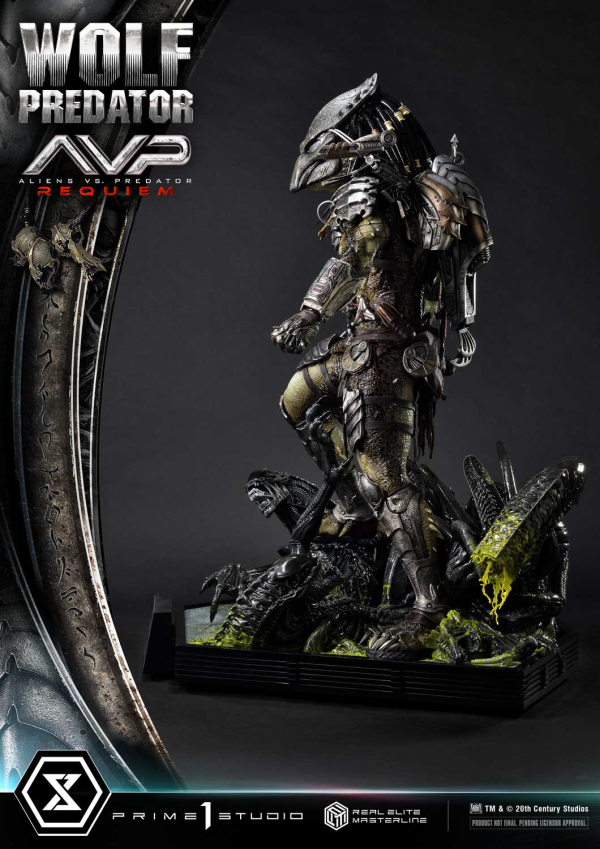 Prime 1 Studio Real Elite Masterline Aliens vs. Predator: Requiem Wolf Predator DX Bonus Version | 4582647121646