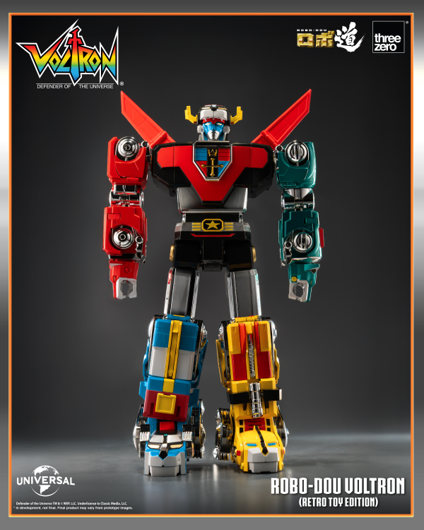 threezero Voltron: Defender of the Universe ROBO-DOU Voltron (Retro Toy Edition) | 4895250816800