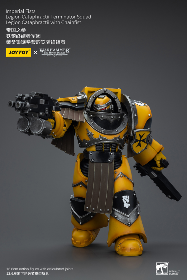 Joy Toy Imperial Fists Legion Cataphractii Terminator Squad Legion Cataphractii with Chainfist | 6973130379398