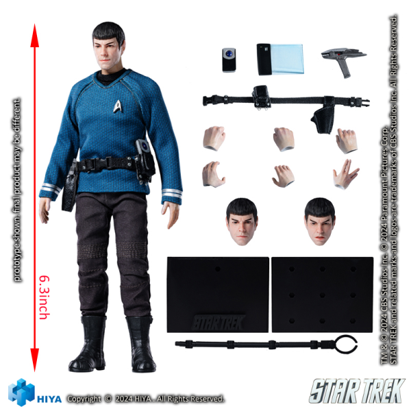 HIYA Toys Exquisite Super Series 1/12 Scale STAR TREK 2009 Spock(6957534202841)