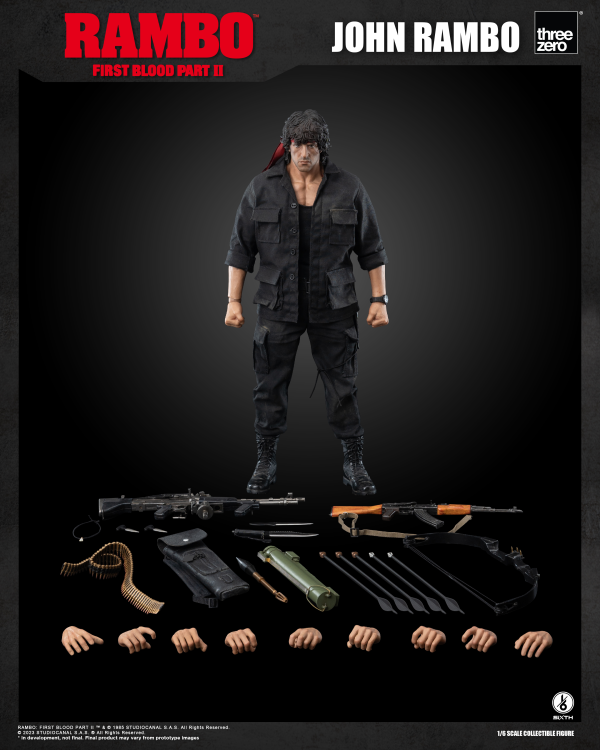 Three Zero Rambo: First Blood Part II - 1/6 John Rambo | 4897056205239